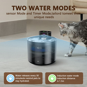 Fuente de agua <span class=keywords><strong>para</strong></span> <span class=keywords><strong>gatos</strong></span> sin bomba Diseño de carga inalámbrica Sin bomba <span class=keywords><strong>Bebedero</strong></span> de mascotas circulante automático seguro <span class=keywords><strong>para</strong></span> <span class=keywords><strong>gatos</strong></span> - Product Image 5