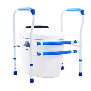 Barres d'appui pour toilettes Hongren, capacité de charge de 200 kg, support de sécurité pour personnes âgées, utilisation dans la salle de bain - Product Image 1