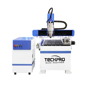 China Cnc Router Machine 6090 Woodworking Machine T-slot Table Milling Cnc 4 Axis 3D Wood Cutter Router