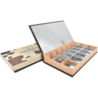 Boîtes d'emballage pour desserts et biscuits en carton pliables personnalisées de haute qualité avec séparateurs