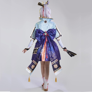 Disfraz de Cosplay de Genshin Impact, Disfraz de <span class=keywords><strong>Kamisato</strong></span> <span class=keywords><strong>Ayaka</strong></span> para Jugadores, Disfraz para Fiestas - Product Image 4