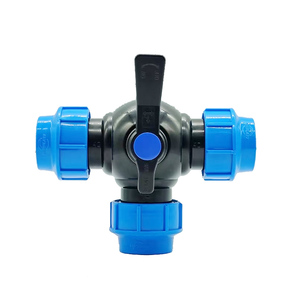 IRRIPLAST OEM Raccords de compression pour tuyaux d'irrigation en PEHD et PP ISO17885, Têtes en T et vannes à boisseau sphérique à trois voies en PP - Product Image 6