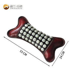 Coussin chauffant pour le cou en jade et tourmaline en forme d'os Jiwan Lejia, pour massage thermique et bien-être en spa - Product Image 4