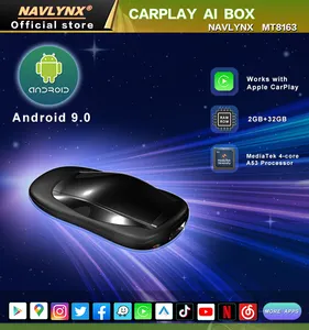 NAVLYNX ApplePie Lite Carplay Ai Box MTK Android Auto Usb Dongle Plug And Play Smart Media Adapter Netflix YouTube GPS WIFI