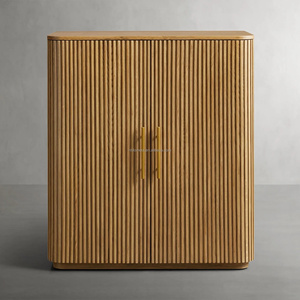Elegante Mueble para Vino de Roble, Ahorra Espacio, para Sala de Estar, Hotel o Apartamento - Product Image 1