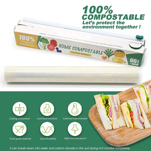 Fabrication en Chine vente chaude jetable zéro déchet 100% biodégradable durable fécule de maïs <span class=keywords><strong>maison</strong></span> compostable enveloppes étirables - Product Image 4