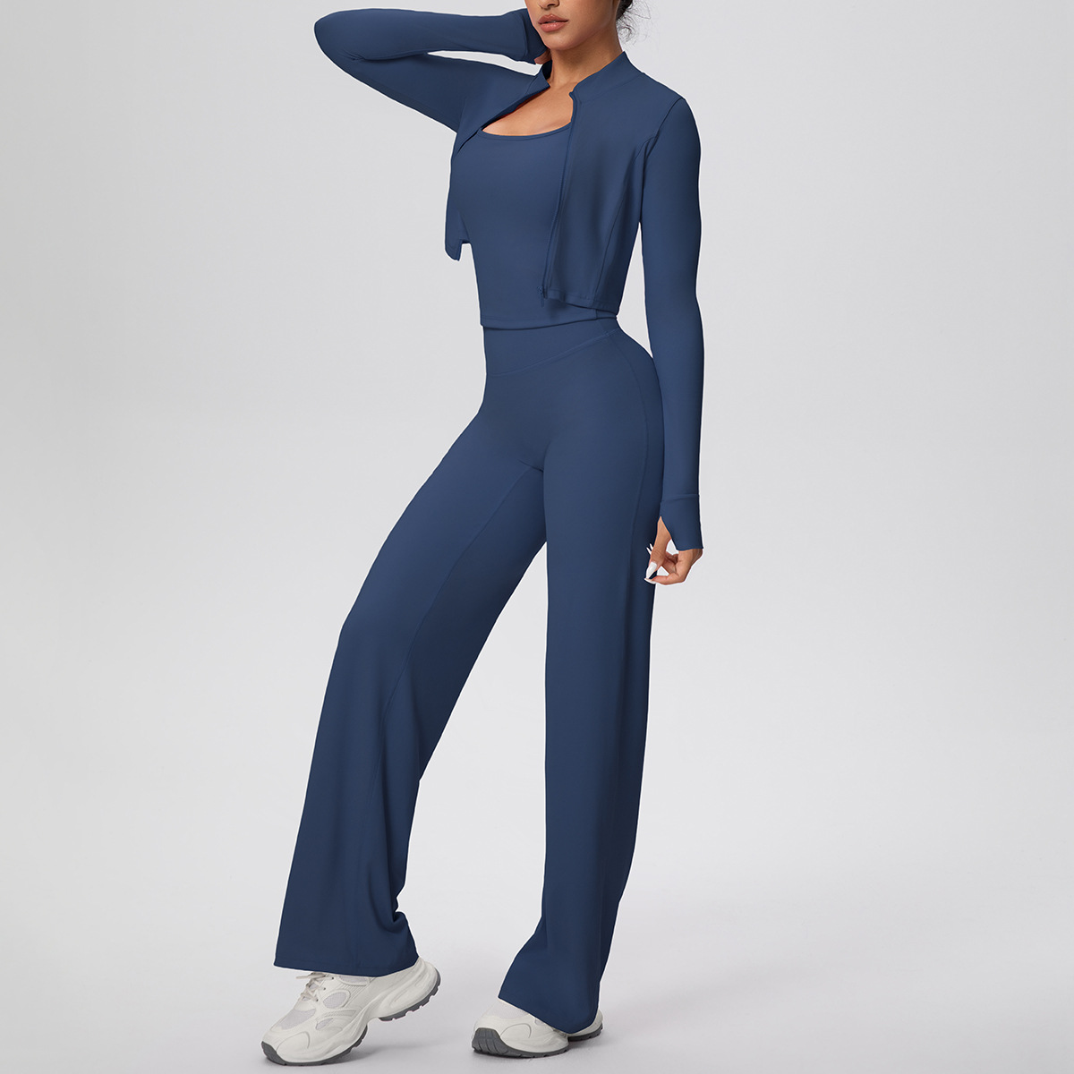 three-piece set-badge blue