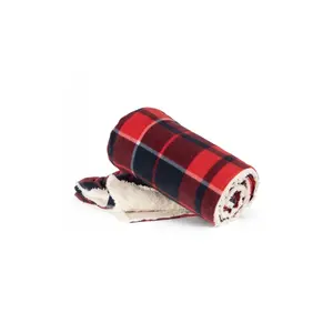 Plaid Sherpa double face, merchandising personnalisé - Product Image 3
