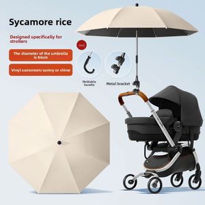 Sombrilla Universal para Cochecito de Bebé con Diseño de Dibujos Animados, 8 Varillas, Protección Solar Óptima, Control Manual, Triciclo para Niños - Product Image 3