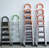 Échelle Domestique Pliante en Aluminium avec Main Courante