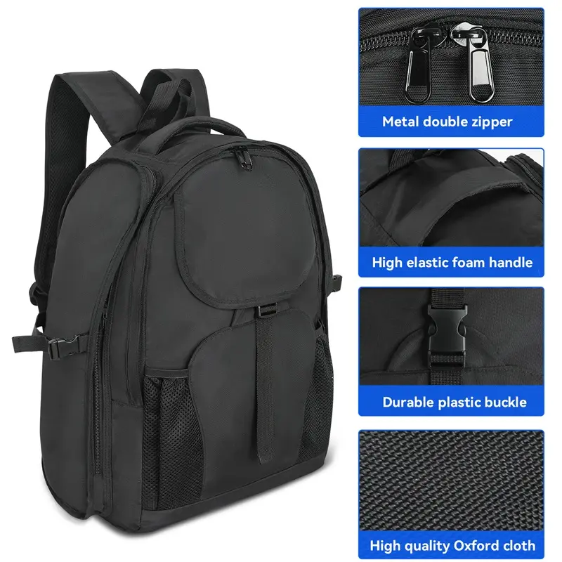 High Capacity Ice Skate Bag Backpacks with Adjustable Shoulder Strap-Kids and Adults Inline Skate Bag Roller Skate Backpack Bag