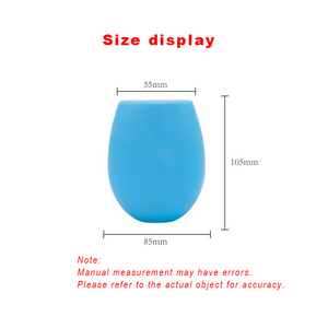 Creative Portable Wine Glass Beer Cup Food-Grade <b>Silicone</b> Outdoor Party Use Durable 5.5cm Diameter 10.5cm Height Various Colors - Product Image 3