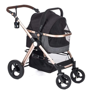 <strong>Pram</strong> With Table Cheap 4 Wheels Small Medium Large Two Cat Carriers <strong>Pet</strong> Trolley Dog Stroller for Dogs - Product Image 1