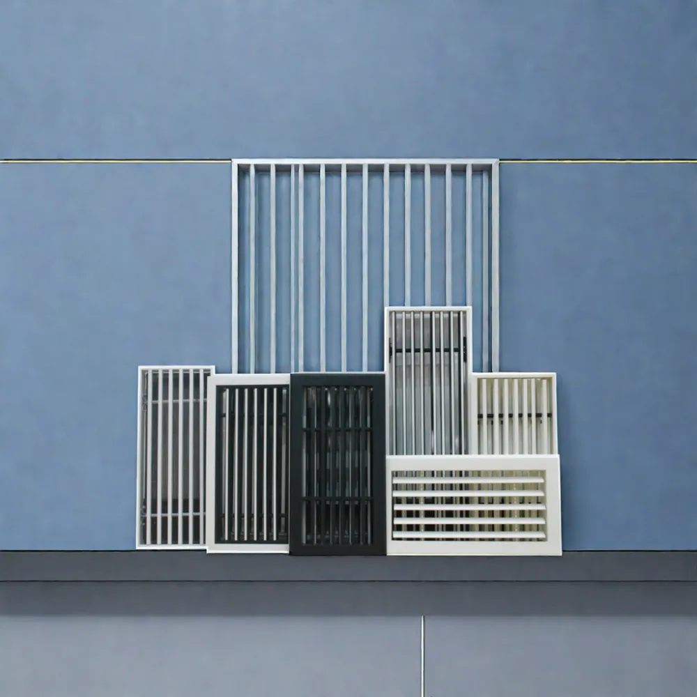 HVAC Versorgung Klimaanlage Frischluft-Gitter Belüftung Aluminium eben quadratische Decke Lüftung Lamellenrichtung Diffusor