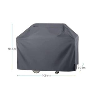 Housse de barbecue 105x60x95 cm en polyester 210D, protection extérieure pour barbecue - Product Image 2