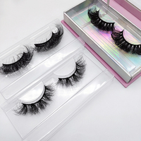 Dd b curl bandes de cils en faux vison vente en gros plateaux de cils incurvés profonds packs boîte avec logo cils incurvés profonds