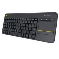 Logitech K400 Plus 2.4G Keyboard Nirkabel Gaming Laptop PC Gamer Original Ergonomis Touchpad Mini Unifying Receiver Komputer TV