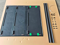 Pickup-Truck Aluminium-Legierung Manuell Dreifach Faltbare und Gleitschienen-Typ Wasserdichte Pickup-Abdeckung mit Gleitbahn