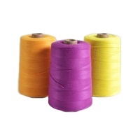 Fil chenille polyester blanc blanchi de haute qualité pour textiles et couture, fil de fermeture de sacs, OEM accepté