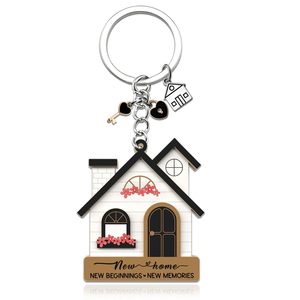 Idées de cadeaux pour la nouvelle <span class=keywords><strong>maison</strong></span>, porte-clés en acrylique en forme de <span class=keywords><strong>maison</strong></span> pour femmes, cadeaux de pendaison de crémaillère, cadeaux pour les nouveaux propriétaires, cadeau de pendaison de crémaillère - Product Image 1
