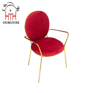 Muebles de boda <span class=keywords><strong>para</strong></span> Banquete de Hotel, silla de brazo de acero inoxidable <span class=keywords><strong>para</strong></span> fiesta, comedor y boda - Product Image 5