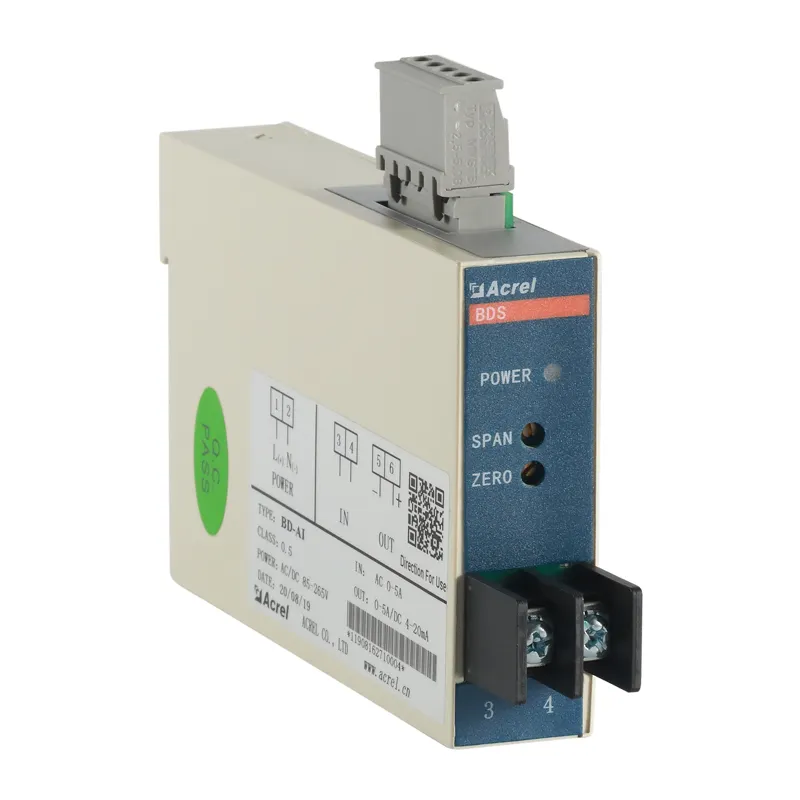 BD Electric Transducer Power Supply 85 ~ 265V AC 50Hz transdutor de corrente com saída de tensão 420ma para Automação Industrial