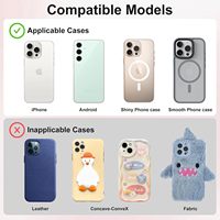 Soporte Adhesivo de Silicona para Teléfono con Succión, Compatible con iPhone y Android, Agarre Fuerte para Selfies y Videos