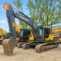Гибкий в управлении экскаватор VOLVO EC210D с ковшом 1,22 м³, 21-тонный гидравлический б/у экскаватор для строительной компании