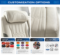 Siège arrière modifié en cuir blanc avec porte-gobelet et accoudoir pour VW Transporter T6