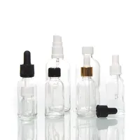 Gepersonaliseerde Custom Vierkante Vorm Glas Rose Olie Serum Fles Voor Cosmetische