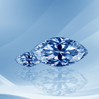 Moissanite naturelle bleu clair glacé, pierre précieuse en vrac, taille marquise, 4x8mm, petite, couleur vive, 5ct 6ct, faite à la main
