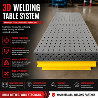 Plateforme de soudage 3D modulaire portable, assemblage facile, table de soudage flexible pour garage et atelier de maintenance