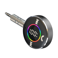 Récepteur FM Bluetooth 5.3 25H, 2 téléphones, son sans perte, AUX, appel mains libres, assistant vocal, lecture de disque U, affichage de la tension, BR12
