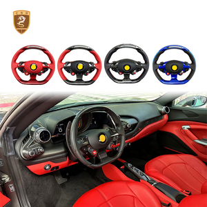 Pour <span class=keywords><strong>Ferrari</strong></span> 458 488 F8 F12 812 California T FF Portofino GTC4 : éclairage de levier de vitesse LED personnalisé, garnitures intérieures multiples pour volant de voiture - Product Image 1