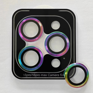 Di lusso 3D di protezione dell'obiettivo della fotocamera in metallo anello di <span class=keywords><strong>vetro</strong></span> per <span class=keywords><strong>Iphone</strong></span> 16 14 <span class=keywords><strong>13</strong></span> Pro Max 9h di protezione dello schermo in <span class=keywords><strong>vetro</strong></span> <span class=keywords><strong>temperato</strong></span> - Product Image 3