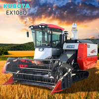 Moissonneuse-batteuse combinée Kubota EX108Q 108HP, moissonneuse-batteuse de riz et de blé de haute qualité