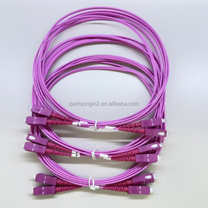 Cable de Fibra Óptica para Interiores de Baja Pérdida de Inserción, 3M, Multimodo OM4, Cubierta Morada LSZH, Cable de Conexión Óptica - Product Image 1