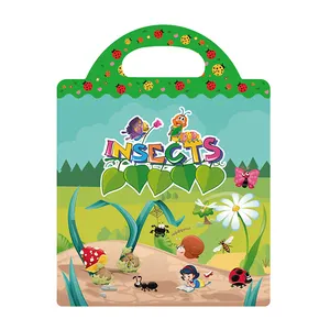 Livre d'autocollants réutilisables pour enfants, fabricant de jouets, livres d'apprentissage éducatifs précoces - Product Image 1