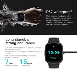 Reloj Inteligente de Bajo Precio con Pantalla Táctil, Llamadas, Monitoreo de Presión Arterial, Monitor de Salud, Rastreador de Actividad Física y Deportiva Z139 para Mujeres y Hombres - Product Image 2