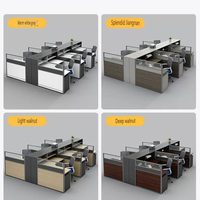 Bureau de travail modulaire pour 4/6 personnes, design moderne et simple, écologique, de haute qualité, pour le personnel de bureau, vente en gros
