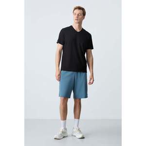 Short en coton coupe standard pour homme Tommylife Vert Forêt 81276 - Product Image 6