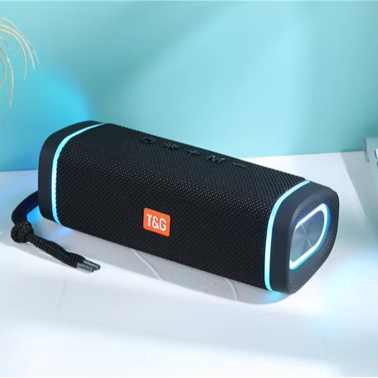 TG375 Wireless 5.3 for Speaker Outdoor Card-Insertable Subwoofer Portable RGB LED Plastic Cabinet Surround Sound Speaker