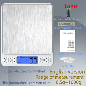 Balance de cuisine numérique ABS de la marque <span class=keywords><strong>Matou</strong></span> avec écran LCD et précision de 0,01 g, garantie 1 an - Product Image 5