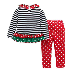 Ropa Navideña para Niños, Pantalones Deportivos de Santa Claus, Traje de Falda para Niñas, Exportación al por Mayor desde Guangzhou - Product Image 2