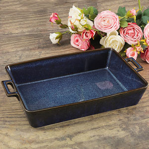 일본식 직사각형 캐서롤 요리 라자냐 팬 bakeware 세라믹 베이킹 접시 및 팬 - Product Image 4