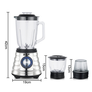 Licuadora de Acero Inoxidable de 1.5L, 500W, Multifuncional, con 4 Cuchillas y Motor AC - Product Image 4