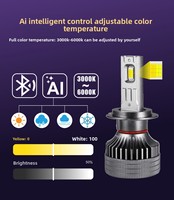 Bombilla LED para Faros Delanteros de 140W con Control por Aplicación Bluetooth, Certificación IP55 y CE, 6000K, H4 H7 H11 D1 D3 D8 D10, Regulable