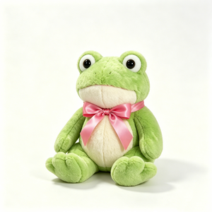 Peluche de rana personalizado, juguete de rana verde, peluche de rana sentada, lindo muñeco de rana - Product Image 4