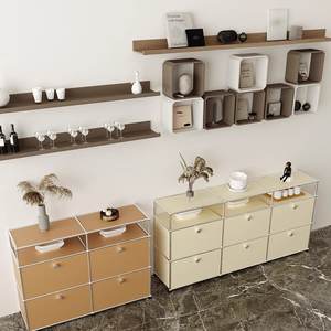 ארון וינטג' של USM, מזנון נירוסטה, ארון טלוויזיה מודרני ופשוט, ארון אחסון, מזנון - Product Image 4