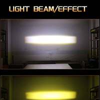 Luz LED auxiliar de trabajo de conducción para camión de motocicleta, luces de punto ámbar blanco, iluminación automática Exterior mejorada para el trabajo, LED de 2 pulgadas